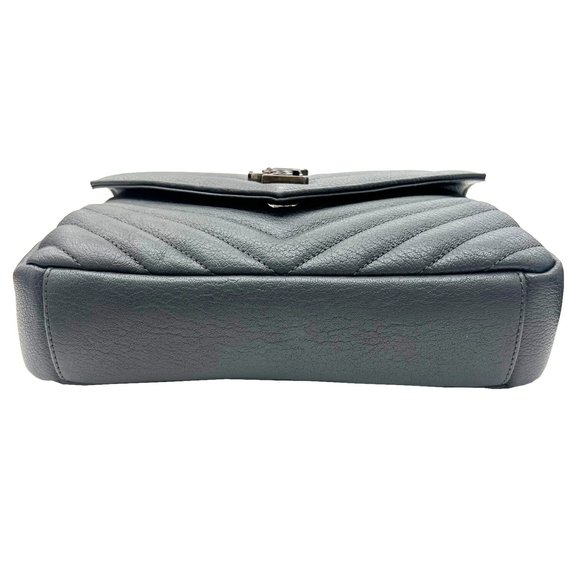 SAINT LAURENT Saint Laurent Monogram College Chain Shoulder Bag 2way Silver M... - Picture 5 of 13